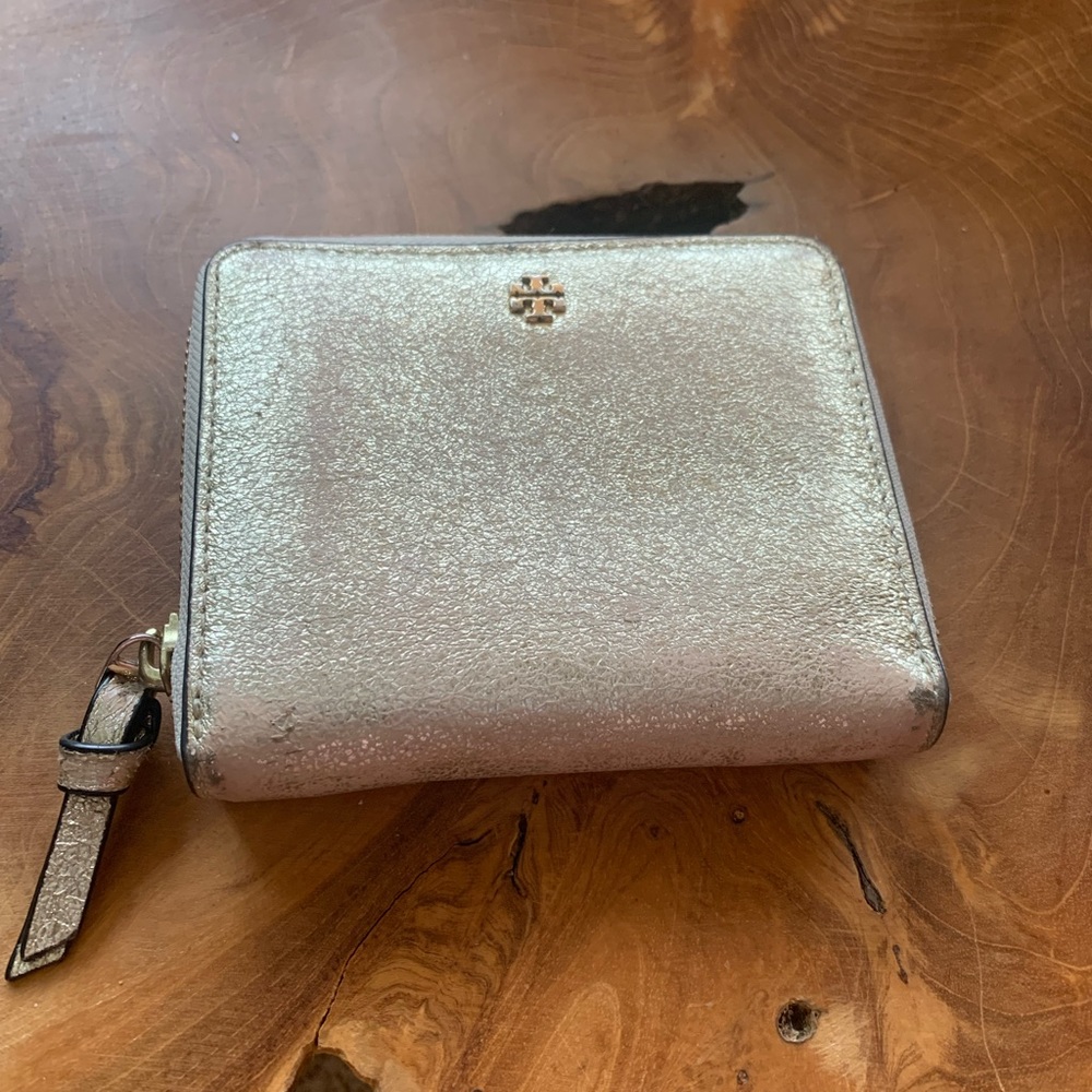 Tory Burch Metallic Wallet